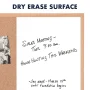 Quartet Combination Board, 17" x 23", Dry-Erase & Cork, Oak Frame (35-380402Q) - Image 2