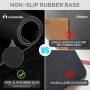 Glowworm Oversized Large Desk Pad Extended 47in*23in Light Brown Waterproof Smooth PU Leather Extra Large Mouse Pad Stitched Edges Non-Slip Base Big Desk Mat Large Pad On Desktop Leather Table Mat - Image 5