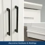 Sauder Homeplus 2-Door Engineered Wood Storage Cabinet in Soft White - Image 6