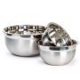 Heavy Duty Stainless Steel German 3 Large Nested Mixing Bowl Set - Image 2