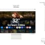 Samsung - 32" M80F 4K UHD Smart Monitor with SamsungVision AI, Built In Speakers, USB-C, Ergonomic Stand and SlimFit Camera - Warm White - Image 2