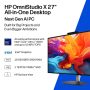 HP - OmniStudio X 27" QHD All-in-One w/ Adjustable Height - Intel Core Ultra 7 356H - 16GB Memory - 1TB SSD - Copilot+ PC - Eclipse Gray - Image 2