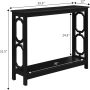 Convenience Concepts Omega Console Table, Cranberry Red - Image 3