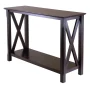 Winsome Xola X-Panel Console Table, Cappuccino Finish - Image 6