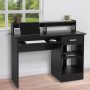 Home Office Computer Desk Workstation Wood Laptop PC Table Drawer Shelf Black - Image 1