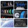 KINGROON 22LBS PETG or PLA filament 3D Printer Filament 10 Rolls 1KG 1.75MM Eco-Friendly Good Toughness Mix Color Free Shipping - Image 4
