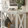Seaside 48 in. White Standard Rectangle Wood Console Table with Storage - Image 4