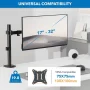 Mount-It! Monitor Arm Desk Mount | Fits 17-32 Inch Screens | Height Adjustable - Image 4