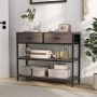 Console Table with Folding Fabric Drawers for Entryway - Image 1