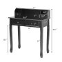 Writing Desk 2-Tier Vanity Desk Computer Desk with 4 Drawers - Image 3