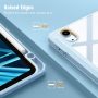 Fintie Hybrid Slim Case for iPad Air 4th Generation 2020 - [Built-in Pencil Holder] Shockproof Cover with Clear Transparent Back Shell, Auto Wake/Sleep for iPad Air 4 10.9 Inch, Sky Blue - Image 3
