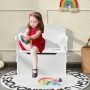 3-in-1 Kids Convertible Storage Bench Wood Activity Table and Chair Set - Image 5