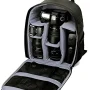 Camera Bag, Waterproof Nylon Camera Backpack for DSLR Cameras, Lens and Accessories Black Grey - Image 6