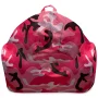 Posh Creations Structured Bean Bag Chair, Malibu Lounge, Adults, 2.8ft, Nylon - Camo Pink and Black - Image 2