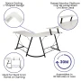 Emma + Oliver L-Shaped Computer White Desk, Gaming Desk, Home Office Desk, Black Frame - Image 4