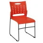 Plastic Stackable Chair in Orange - Image 1