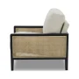 Better Homes & Gardens Springwood Caning Accent Chair, Charcoal Finish, Espresso Wood - Image 4