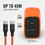 The Ridge Wallet - Wall Charger Set - 45W - Basecamp Orange - Image 4
