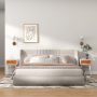 1-Drawer Modern Bedside Table with Solid Wood Legs - Image 4