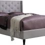 HomeLife furBed00007_Cloth_LightGrey_Full Platform Bed, Grey - Image 1