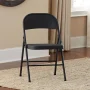 Mainstays All-Steel Metal Folding Chair, Black (Set of 4) - Image 2
