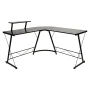 Flash Furniture Ginny L-Shaped Desk 71.5" Computer Corner Desk, Home Office Corner Desk, Gaming Desk, Space Saving, Easy to Assemble, Black/Black - Image 1