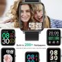 Popglory Smart Watch, Smartwatch with Blood Pressure, Blood Oxygen Monitor, Fitness Tracker with Heart Rate Monitor, Full Touch Fitness Watch for Android & iOS for Men Women (Black) - Image 4