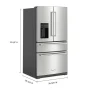 KitchenAid - 36 in. Wide 26 cu. ft. Multi-Door French Door Refrigerator with Platinum Interior - Stainless Steel - Image 4