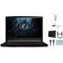 MSI GF63 Thin 15.6" Gaming Laptop, Intel Core i5-11400H, NVIDIA GeForce GTX 1650, 12GB Memory, 256GB NVMe SSD, Windows 11 Home + Mazepoly Accessories - Image 1