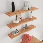Solid Wood Butcher Block Shelf 24 in. W X 12 in. D X 1.5 in. H in Unfinished Birch - Image 3