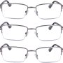 Roexlook Unisex Computer Glasses Blue Light Blocking Readers Glasses Eye Glasses Computer Reading Glasses (3 Pack） - Image 4