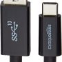 Amazon Basics USB Type-C to USB-A Male 3.1 Gen2 Adapter Charger Cable - 3 Feet (0.9 Meters) - Black - Image 4