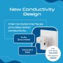 Ceptics Europe to US plug adapter, Type B USA Plug adapter compatible with plugs from Europe, India, and other countries - India to USA plug adapter is CE Certified & RoHS Compliant, White, 3 Pack - Image 4