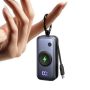 INIU - Mini Portable Charger, Power Bank for Apple Watch & iPhone, 5000mAh 20W PD Fast Charging with Built-in Cable - Black - Image 1