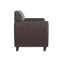 Hercules Diplomat 52 in. Brown Faux Leather 2-Seat Loveseat with Flared Arms - Image 2