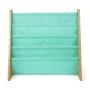Humble Crew Kids Bailey Bookshelf 4 Tier Book Storage, Natural/Seafoam - Image 4