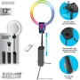 Bower Wireless Creator 12-inch Collapsible RGB LED Ring Light, Black - Image 4