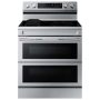 Samsung - 30 in. Wide 5 Elements 6.3 cu. ft. Smart Freestanding Electric Range with Flex Duo, No-Preheat Air Fry & Griddle - Stainless Steel - Image 1