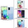 TJS for Samsung Galaxy A71 5G Case (Not Fit Galaxy A71 4G/Galaxy A71 5G UW), with Tempered Glass Screen Protector Impact Resistant Defender Metal Ring Magnetic Support Protector Armor Cover (Teal) - Image 2
