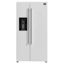 Forno Appliances - 36 in. Wide Salerno 20 Cu. Ft. Side-by-Side Counter-Depth Refrigerator with Ice and Water Dispenser - White - Image 2