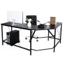 Computer Gaming Laptop Table L-Shaped Desk Corner Workstation Office Desk 66" - Image 1