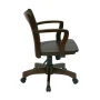 OSP Home Furnishings Deluxe Wood Bankers Chair with Wood Seat in Espresso Wood Finish - Image 4
