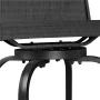 Yaheetech Outdoor Texteline Swivel Bar Stools with High Back, Set of 2, Black - Image 4