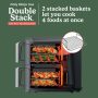 Ninja - Smart DoubleStack XL 2-Basket Air Fryer with Leave-in Thermometer, 10 QT, 6-in-1 Smart Cook System, Space Saving Design - Deep Gray - Image 2