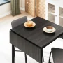 Mainstays 3-Piece Drop Leaf Table and Dining Chair Set, Black - Image 5