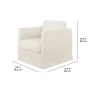 Better Homes & Gardens Waylen Swivel Accent Chair, by Dave & Jenny Marrs, Cream - Image 6
