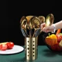 ReaNea 13 Pieces Gold Cooking Utensils Set, Stainless Steel Kitchen Utensils Set with Utensil Holder - Image 3