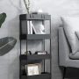 BASSTOP Storage Cart 4 Tier Bathroom Storage Organizer Rolling Utility Cart, Slide Out Storage Shelves Mobile Shelving Unit for Bathroom Kitchen Bedroom Laundry Narrow Places - Image 2
