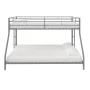Mainstays Small Space Junior Twin over Full Low Profile Metal Bunk Bed, Silver - Image 6