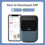 Niimbot B1 Mini Portable Thermal Printer Self-Adhesive Sticker Label Maker Pocket Printer Labeling Machine Bluetooth Niimbot B1 - Image 4